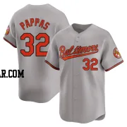 Milt Pappas Men's Baltimore Orioles Gray Limited Road Jersey