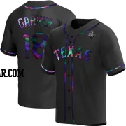 Mitch Garver Men's Texas Rangers Black Holographic Replica Alternate 2023 World Series Jersey