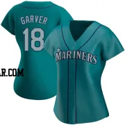 Mitch Garver Women's Seattle Mariners Aqua Authentic Alternate Jersey