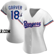 Mitch Garver Women's Texas Rangers White Authentic Home 2023 World Series Champions Jersey