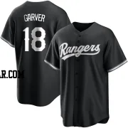 Mitch Garver Youth Texas Rangers Black/White Replica Jersey