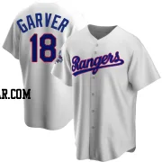 Mitch Garver Youth Texas Rangers White Replica Home Cooperstown Collection 2023 World Series Champions Jersey