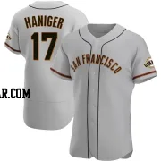 Mitch Haniger Men's San Francisco Giants Gray Authentic Road Jersey