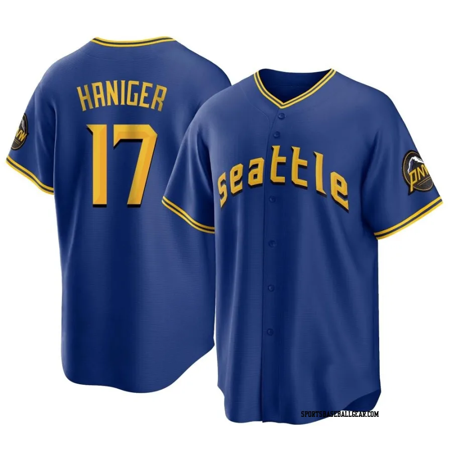 Mitch Haniger Men's Seattle Mariners Royal Replica 2023 City Connect Jersey