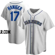 Mitch Haniger Men's Seattle Mariners White Replica Home Cooperstown Collection Jersey