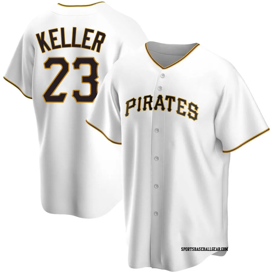 Mitch Keller Men's Pittsburgh Pirates White Replica Home Jersey