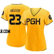 Mitch Keller Women's Pittsburgh Pirates Gold Authentic 2023 City Connect Jersey