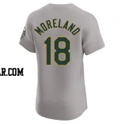 Mitch Moreland Men's Oakland Athletics Gray Elite Road Jersey