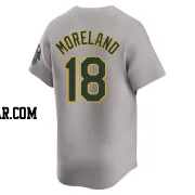 Mitch Moreland Men's Oakland Athletics Gray Limited Away Jersey