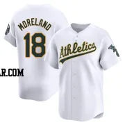 Mitch Moreland Men's Oakland Athletics White Limited Home Jersey