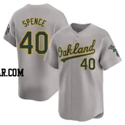 Mitch Spence Men's Oakland Athletics Gray Limited Away Jersey