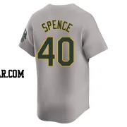 Mitch Spence Men's Oakland Athletics Gray Limited Away Jersey