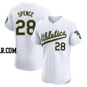 Mitch Spence Men's Oakland Athletics White Elite Home Jersey