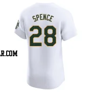 Mitch Spence Men's Oakland Athletics White Elite Home Jersey