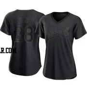 Mitch Spence Women's Oakland Athletics Black Replica Pitch Fashion Jersey