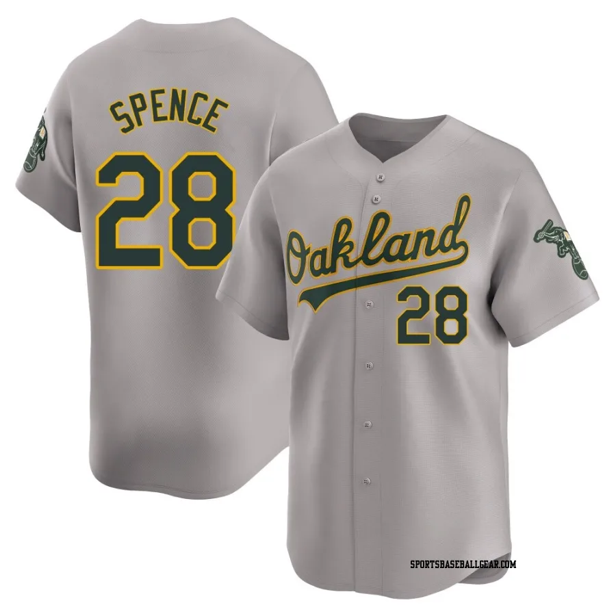 Mitch Spence Youth Oakland Athletics Gray Limited Away Jersey