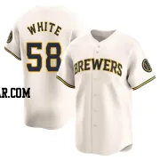 Mitch White Men's Milwaukee Brewers Cream Limited Home Jersey