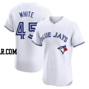 Mitch White Men's Toronto Blue Jays White Elite Home Jersey