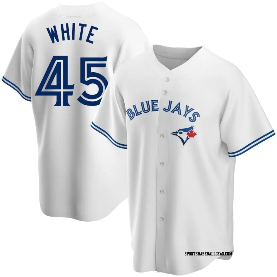 Mitch White Men's Toronto Blue Jays White Replica Home Jersey