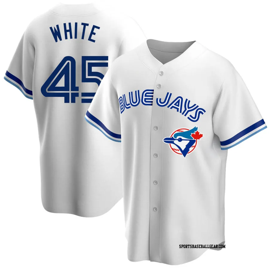 Mitch White Youth Toronto Blue Jays White Replica Home Cooperstown Collection Jersey