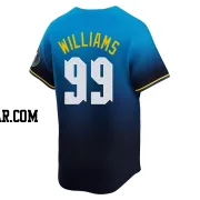 Mitch Williams Men's Philadelphia Phillies Blue Limited 2024 City Connect Jersey