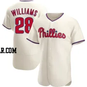 Mitch Williams Men's Philadelphia Phillies Cream Authentic Alternate Jersey