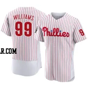 Mitch Williams Men's Philadelphia Phillies White Authentic 2022 World Series Home Jersey