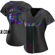 Mitch Williams Women's Philadelphia Phillies Black Holographic Replica Alternate Jersey