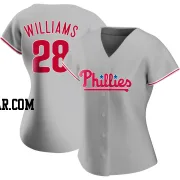 Mitch Williams Women's Philadelphia Phillies Gray Authentic Road Jersey