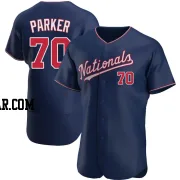 Mitchell Parker Men's Washington Nationals Navy Authentic Alternate Jersey