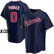 Mitchell Parker Men's Washington Nationals Navy Replica Alternate Jersey