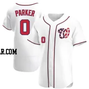 Mitchell Parker Men's Washington Nationals White Authentic Alternate Jersey