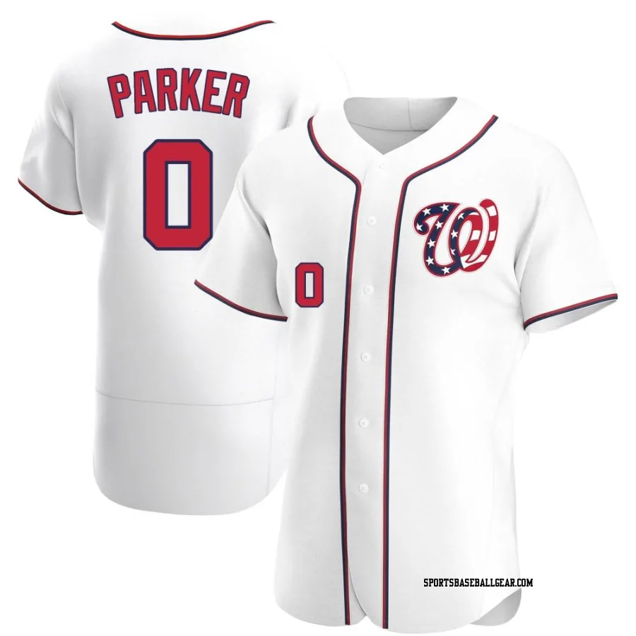 Mitchell Parker Men's Washington Nationals White Authentic Alternate Jersey