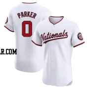 Mitchell Parker Men's Washington Nationals White Elite Home Jersey