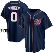 Mitchell Parker Youth Washington Nationals Navy Replica Alternate Team Jersey