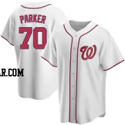 Mitchell Parker Youth Washington Nationals White Replica Home Jersey