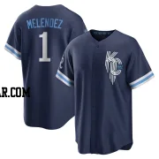 MJ Melendez Men's Kansas City Royals Navy Replica 2022 City Connect Jersey