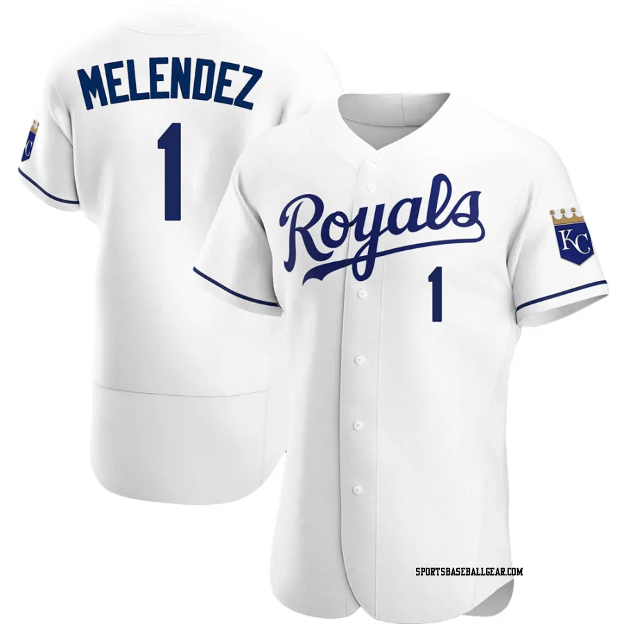 MJ Melendez Men's Kansas City Royals White Authentic Home Jersey