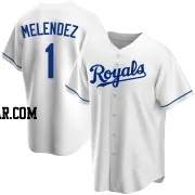 MJ Melendez Men's Kansas City Royals White Replica Home Jersey