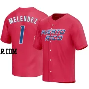 MJ Melendez Men's Puerto Rico Baseball Red Replica 2023 World Baseball Classic Jersey