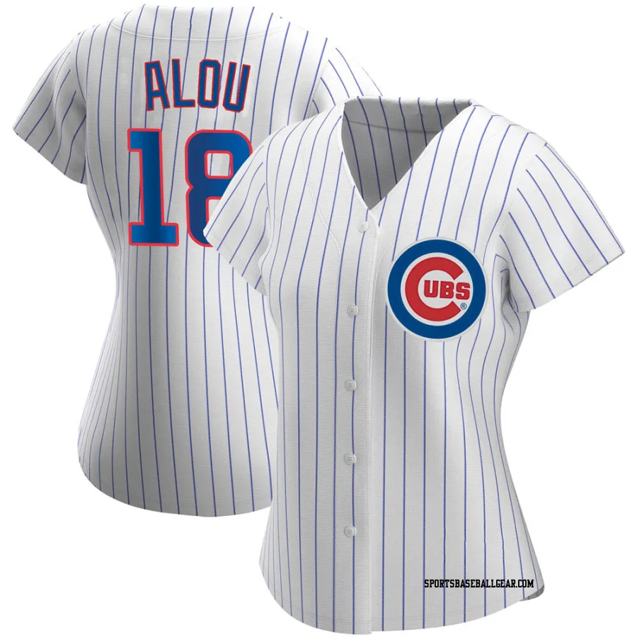 Moises Alou Women's Chicago Cubs White Authentic Home Jersey