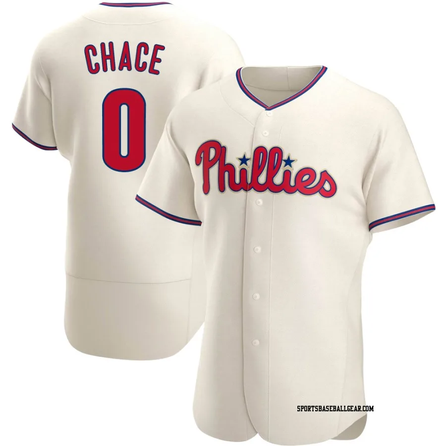 Moises Chace Men's Philadelphia Phillies Cream Authentic Alternate Jersey