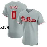 Moises Chace Men's Philadelphia Phillies Gray Elite Road Jersey