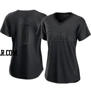 Moises Chace Women's Philadelphia Phillies Black Authentic Pitch Fashion Jersey