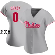 Moises Chace Women's Philadelphia Phillies Gray Authentic Road Jersey