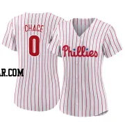 Moises Chace Women's Philadelphia Phillies White Authentic 2022 World Series Home Jersey