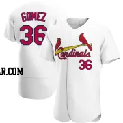 Moises Gomez Men's St. Louis Cardinals White Authentic Home Jersey