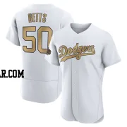 Mookie Betts Men's Los Angeles Dodgers White Game Authentic 2022 All-Star Jersey