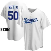 Mookie Betts Men's Los Angeles Dodgers White Replica Home Jersey