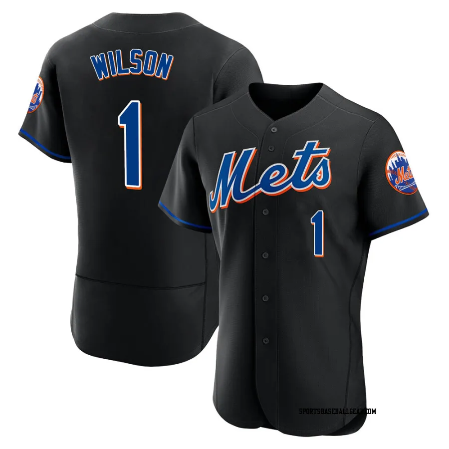 Mookie Wilson Men's New York Mets Black Authentic 2022 Alternate Jersey